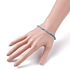 3mm Natural Apatite Beads Stretch Bracelet for Girl Women BJEW-JB07284-04-3