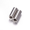 Tarnish Resistant 304 Stainless Steel Magnetic Clasps with Glue-in Ends LS-STAS-K006-10C-2