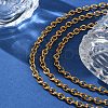 Ion Plating(IP) 304 Stainless Steel Cable Chain Necklaces for Women Men X-STAS-M102-68G-3