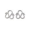 304 Stainless Steel S-Hook Clasps STAS-Z124-04B-P-1