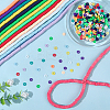 14Strands 14 Colors Handmade Polymer Clay Beads Strands CLAY-PA0001-06-4