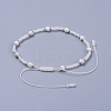 Adjustable Nylon Thread Braided Beaded Bracelets BJEW-JB04376-01-3