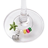 Natural Shell Wine Glass Charms AJEW-TA00021-3
