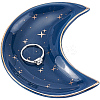 2Pcs Moon Porcelain Jewelry Plate DJEW-BBC0001-02-7
