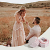Velvet Cover Plastic Couple Ring Box VBOX-WH20003-001E-4