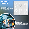 1Pc Waterproof PVC Electrostatic Stickers DIY-OC0013-20D-4