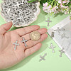 60Pcs Alloy Rhinestone Pendants ALRI-CA0001-14-3