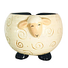Lovely Sheep Shape Handmade Porcelain Yarn Bowl Holder SENE-PW0022-04-1