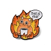 Fine Thmem Enamel Pin X-JEWB-K018-30B-EB-1