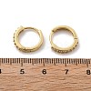 Clear Cubic Zirconia Huggie Hoop Earrings EJEW-L231-41G-01-5