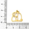 304 Stainless Steel Pendants STAS-R137-01G-G-3