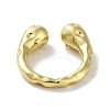 Rack Plating Brass Cuff Rings RJEW-D025-05G-2