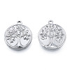 Non-Tarnish 304 Stainless Steel Pendants STAS-N098-210P-1