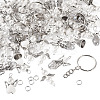 60Pcs 6 Styles Alloy & Glass Pearl Beaded Pendants PALLOY-TAC0162-3