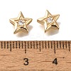 Brass Micro Pave Cubic Zirconia KK-Q001-05G-04-3