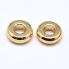 Brass Flat Round Spacer Beads KK-M085-C-12G-NR-2