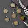 Tibetan Style Alloy Pendant Cabochon Settings X-TIBEP-Q045-048AB-NR-5