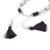 Natural Cowrie Shell Braided Bead Bracelets BJEW-JB11498-4