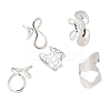 5Pcs 304 Stainless Steel Open Cuff Rings for Women RJEW-K313-07P-4
