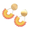 3 Pairs 3 Colors 304 Stainless Steel Dangle Stud Earring Sets for Women EJEW-MZ00755-6