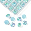 Pointed Back Glass Rhinestone Cabochons GGLA-S003-03E-1