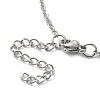 Tarnish Resistant 304 Stainless Steel Braided Macrame Pouch Empty Stone Holder for Pendant Necklace Making NJEW-TA00079-01-6