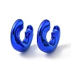 Acrylic Ring Stud Earrings EJEW-P251-35-2