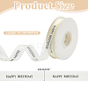 Happy Birthday Polyester Ribbons SRIB-WH0011-341A-2