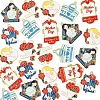 24Pcs 6 Styles Mother's Day Alloy Enamel Pendants FIND-FS0003-90-3