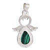 Synthetic Malachite Pendants G-H180-02P-2
