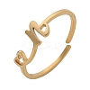 304 Stainless Steel Cuff Rings for Women RJEW-D285-01G-N-1