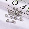 Rack Plating Brass Micro Pave Cubic Zirconia Tube Bails ZIRC-I012-05P-RS-6