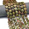 Natural Unakite Beads Strands G-P573-C02-01-1