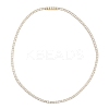 925 Sterling Silver Pave Crystal Cubic Zirconia Tennis Necklaces for Women NJEW-C096-01B-G02-4