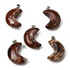 Natural Brecciated Jasper Pendants G-F820-02I-1