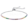 Anti-Tarnish Colorful Cubic Zirconia Tennis Bracelet BJEW-I314-004P-1