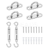 4 Sets 304 Stainless Steel Ceiling Hook Ring Hooks STAS-GA0001-07-1
