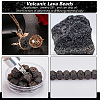 Olycraft 2 Strands Natural Lava Rock Beads Strands G-OC0004-76-4