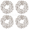2 Pairs Alloy Rhinestone Shoe Buckle Clips FIND-FG0004-05-1