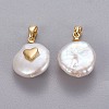 Natural Cultured Freshwater Pearl Pendants X-KK-L187-15G-2