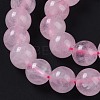 Natural Rose Quartz Beads Strands X-G-E252-01-6mm-3