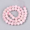 Natural Rose Quartz Beads Strands G-Q601-13A-08-3