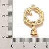 Brass Micro Pave Cubic Zirconia Fold Over Clasps KK-U037-30G-03-3