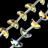 Electroplate Transparent Glass Beads EGLA-H112-05HP-01-1