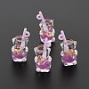 Imitation Bubble Tea Transparent Resin Pendants LS-RESI-T052-04D-1