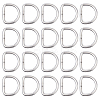 20Pcs Iron D Rings IFIN-DC0001-10-1