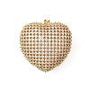 Brass Micro Pave Clear Cubic Zirconia Pendants KK-B141-39G-1