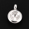 201 Stainless Steel Pendant Rhinestone Settings STAS-G224-27S-2