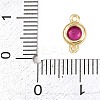 Brass Pave Cubic Zirconia Connector Charms KK-TAC0015-01G-01-3