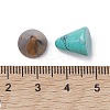 Natural & Synthetic Mixed Gemstone Circular Cone Ornament G-K359-01A-4